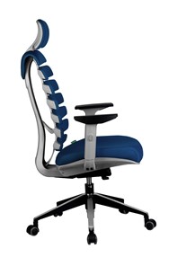 Компьютерное кресло Riva Chair SHARK (Синий/серый) в Архангельске - предосмотр 2