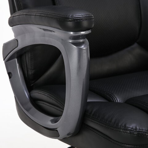 Офисное кресло Brabix Premium Favorite EX-577 (пружинный блок, рециклированная кожа, черное) 531934 в Архангельске - изображение 9