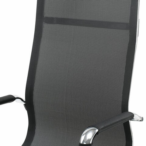 Кресло компьютерное Brabix Line EX-530 (хром, сетка, черное) 531846 в Архангельске - изображение 6