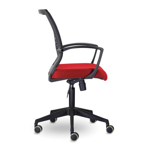 Кресло офисное Brabix Wings MG-309 (пластик черный, сетка, черное/красное) 532014 в Архангельске - изображение 1