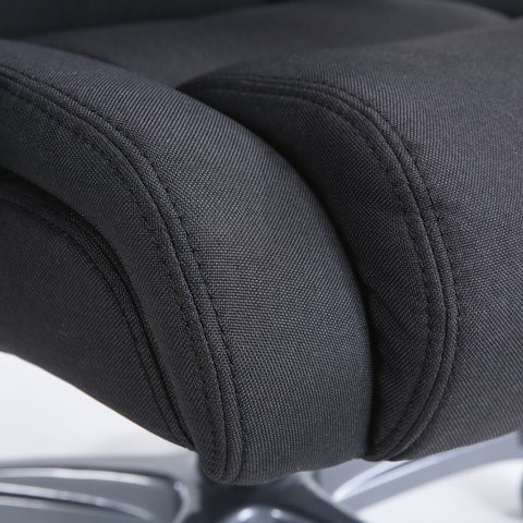 Кресло офисное Brabix Premium Solid HD-005 (ткань, черное) 531822 в Архангельске - изображение 8
