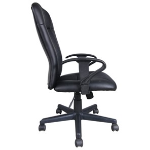Офисное кресло Brabix Optima MG-370 (с подлокотниками, экокожа/ткань, черное) 531580 в Архангельске - предосмотр 1
