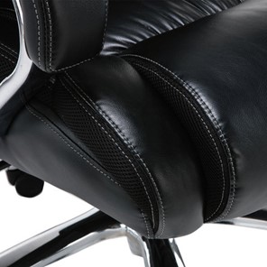 Кресло компьютерное Brabix Premium Status HD-003 (рециклированная кожа, хром, черное) 531821 в Архангельске - предосмотр 9