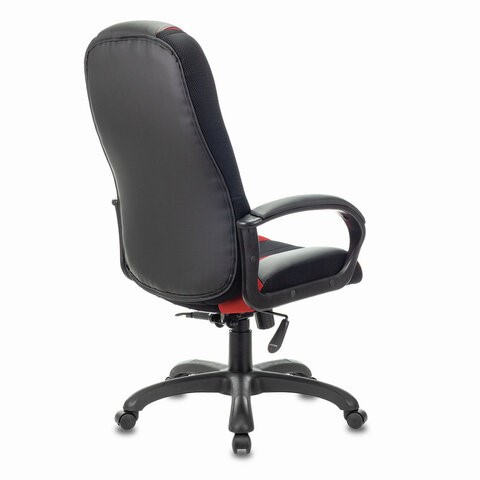Компьютерное кресло Brabix Premium Rapid GM-102 (экокожа/ткань, черное/красное) 532107 в Архангельске - изображение 2