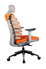Кресло офисное Riva Chair SHARK (Оранжевый/серый) в Архангельске - предосмотр 3