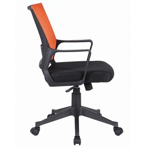 Кресло компьютерное Brabix Balance MG-320 (с подлокотниками, комбинированное черное/оранжевое) в Архангельске - предосмотр 1