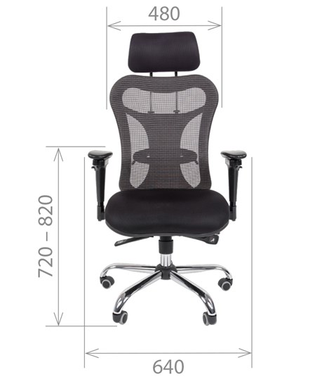 Офисное кресло CHAIRMAN 769, ткань TW 12, цвет черный в Архангельске - изображение 1