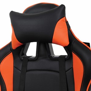 Компьютерное кресло Brabix GT Racer GM-100 (две подушки, экокожа, черное/оранжевое) в Архангельске - предосмотр 5