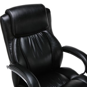 Кресло компьютерное Brabix Premium Status HD-003 (рециклированная кожа, хром, черное) 531821 в Архангельске - предосмотр 4