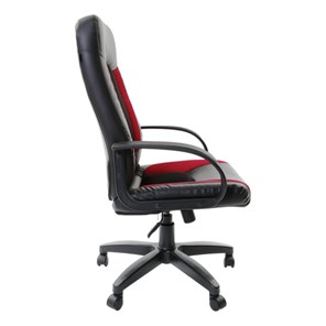 Офисное кресло Brabix Strike EX-525 (экокожа черная, ткань черная/бордовая, TW) в Архангельске - предосмотр 2