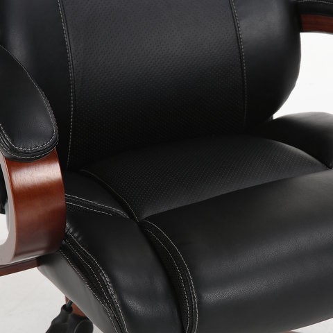 Кресло компьютерное Brabix Premium Magnum EX-701 (дерево, рециклированная кожа, черное) 531827 в Архангельске - изображение 7