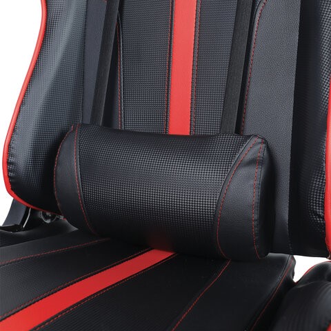 Офисное кресло Brabix GT Carbon GM-120 (две подушки, экокожа, черное/красное) 531931 в Архангельске - изображение 7