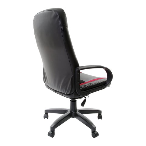 Офисное кресло Brabix Strike EX-525 (экокожа черная, ткань черная/бордовая, TW) в Архангельске - изображение 1