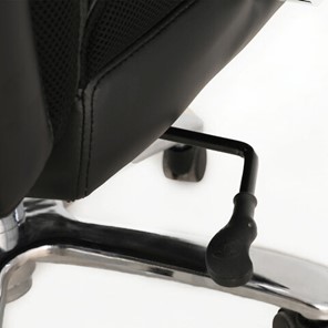 Кресло Brabix Premium Bomer HD-007 (рециклированная кожа, хром, черное) 531939 в Архангельске - предосмотр 5