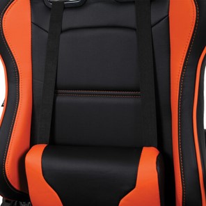 Компьютерное кресло Brabix GT Racer GM-100 (две подушки, экокожа, черное/оранжевое) в Архангельске - предосмотр 6