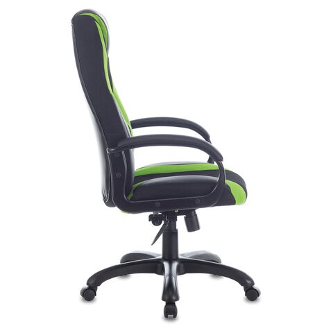 Компьютерное кресло Brabix Premium Rapid GM-102 (экокожа/ткань, черное/зеленое) в Архангельске - изображение 1
