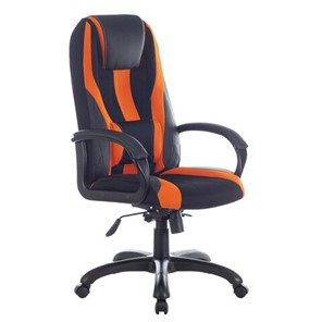 Компьютерное кресло Brabix Premium Rapid GM-102 (экокожа/ткань, черно/оранжевое) в Архангельске - предосмотр 3