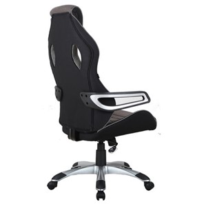 Кресло офисное Brabix Techno GM-002 (ткань, черное/серое, вставки белые) в Архангельске - предосмотр 2