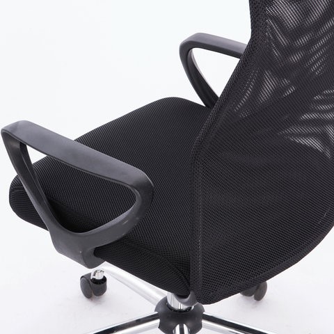 Офисное кресло Brabix Tender MG-330 (с подлокотниками, хром, черное) 531845 в Архангельске - изображение 8