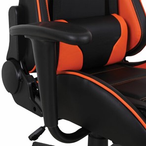 Компьютерное кресло Brabix GT Racer GM-100 (две подушки, экокожа, черное/оранжевое) в Архангельске - предосмотр 9