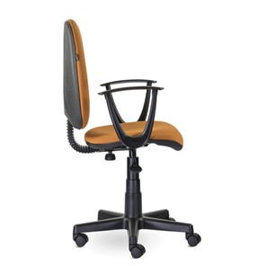Кресло офисное Brabix Prestige Start MG-312 (эргономичная спинка, ткань, оранжевое) в Архангельске - предосмотр 1