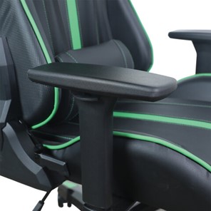 Кресло Brabix GT Carbon GM-120 (две подушки, экокожа, черное/зеленое) в Архангельске - предосмотр 9