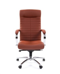 Кресло офисное CHAIRMAN 480 Экокожа Terra 111 (коричневая) в Архангельске - предосмотр 1