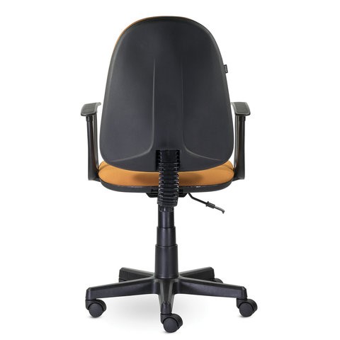 Кресло офисное Brabix Prestige Start MG-312 (эргономичная спинка, ткань, оранжевое) в Архангельске - изображение 3