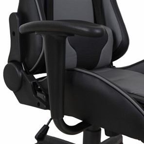 Компьютерное кресло Brabix GT Racer GM-100 (две подушки, экокожа, черное/серое) 531926 в Архангельске - предосмотр 9