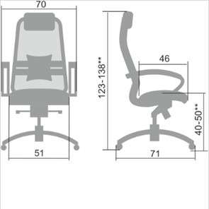 Офисное кресло Samurai SL-1.04, темно-бордовый в Архангельске - предосмотр 1