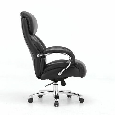 Компьютерное кресло Brabix Premium Pride HD-100 (натуральная кожа, черное) 531940 в Архангельске - изображение 1