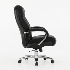 Кресло Brabix Premium Bomer HD-007 (рециклированная кожа, хром, черное) 531939 в Архангельске - предосмотр 1