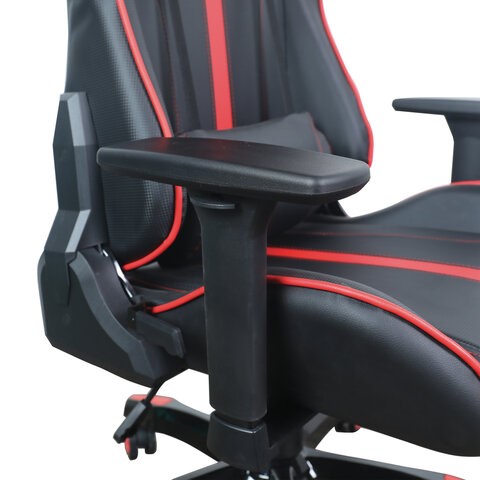 Офисное кресло Brabix GT Carbon GM-120 (две подушки, экокожа, черное/красное) 531931 в Архангельске - изображение 10