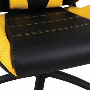 Кресло компьютерное Brabix GT Master GM-110 (две подушки, экокожа, черное/желтое) в Архангельске - предосмотр 8