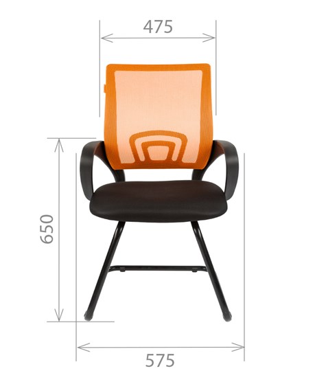 Компьютерное кресло CHAIRMAN 696V, цвет оранжевый в Архангельске - изображение 1
