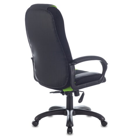 Компьютерное кресло Brabix Premium Rapid GM-102 (экокожа/ткань, черное/зеленое) в Архангельске - изображение 2