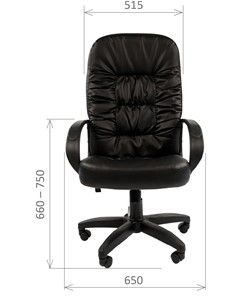 Офисное кресло CHAIRMAN 416, экокожа, цвет черный в Архангельске - предосмотр 1