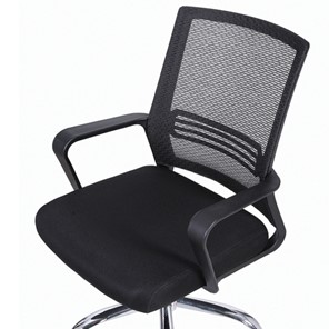 Компьютерное кресло Brabix Daily MG-317 (с подлокотниками, хром, черное) 531833 в Архангельске - предосмотр 5