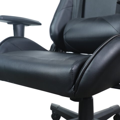 Компьютерное кресло Brabix GT Carbon GM-115 (две подушки, экокожа, черное) 531932 в Архангельске - изображение 8