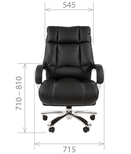 Компьютерное кресло CHAIRMAN 405 черное нат.кожа/экокожа в Архангельске - изображение 3