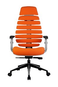 Кресло офисное Riva Chair SHARK (Оранжевый/серый) в Архангельске - предосмотр 1