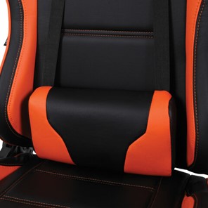 Компьютерное кресло Brabix GT Racer GM-100 (две подушки, экокожа, черное/оранжевое) в Архангельске - предосмотр 7