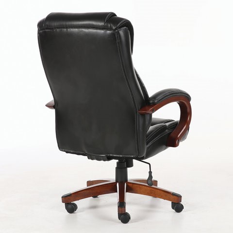 Кресло компьютерное Brabix Premium Magnum EX-701 (дерево, рециклированная кожа, черное) 531827 в Архангельске - изображение 2