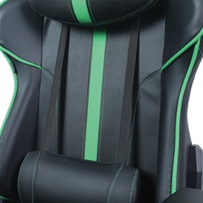 Кресло Brabix GT Carbon GM-120 (две подушки, экокожа, черное/зеленое) в Архангельске - предосмотр 6