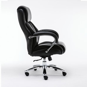 Кресло компьютерное Brabix Premium Status HD-003 (рециклированная кожа, хром, черное) 531821 в Архангельске - предосмотр 1