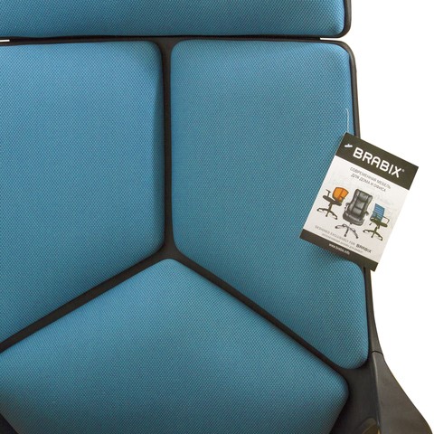 Кресло офисное Brabix Premium Prime EX-515 (ткань, голубое) в Архангельске - изображение 5