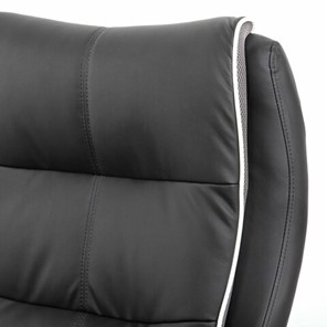 Кресло Brabix Premium Strong HD-009 (экокожа черная, ткань серая) в Архангельске - предосмотр 5