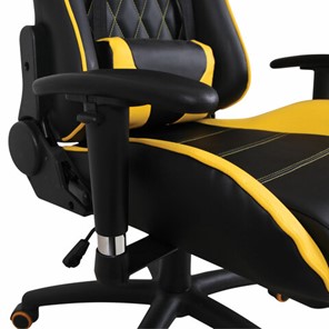 Кресло компьютерное Brabix GT Master GM-110 (две подушки, экокожа, черное/желтое) в Архангельске - предосмотр 9