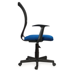 Компьютерное кресло Brabix Spring MG-307 (с подлокотниками, комбинированное синее/черное TW) в Архангельске - предосмотр 1