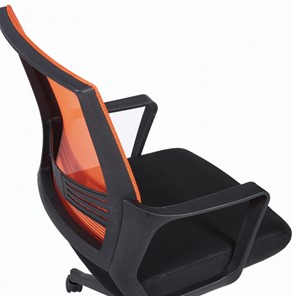 Кресло компьютерное Brabix Balance MG-320 (с подлокотниками, комбинированное черное/оранжевое) в Архангельске - предосмотр 7